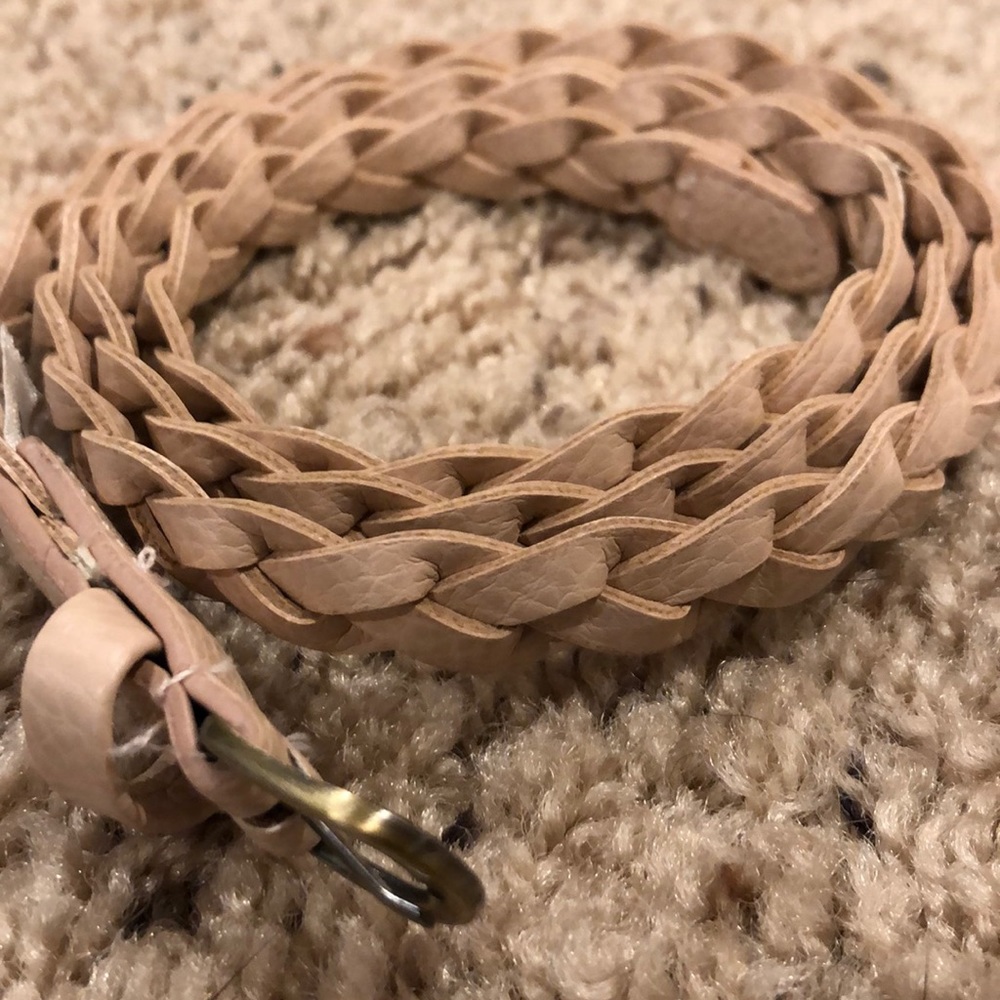 LN light pink braided belt
